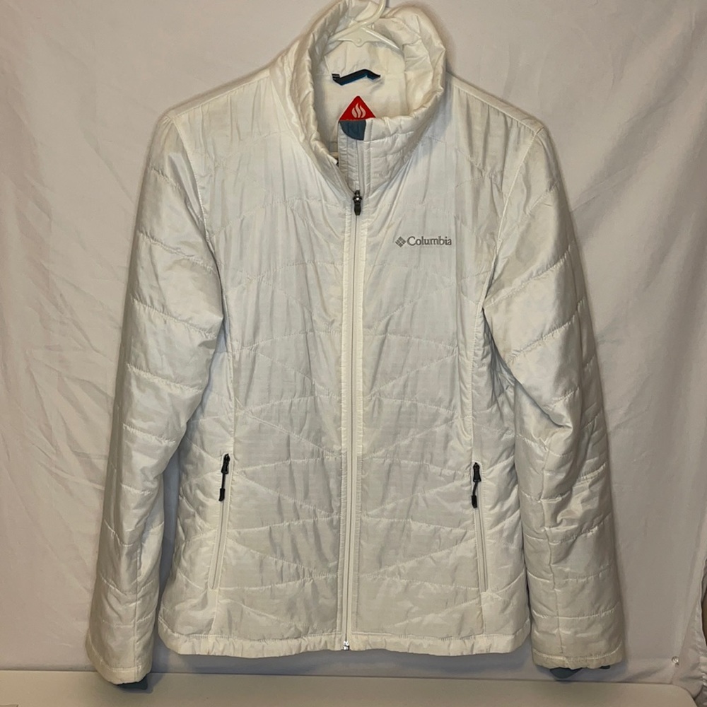 Women’s White Omni-Heat Columbia Jacket Size Medium